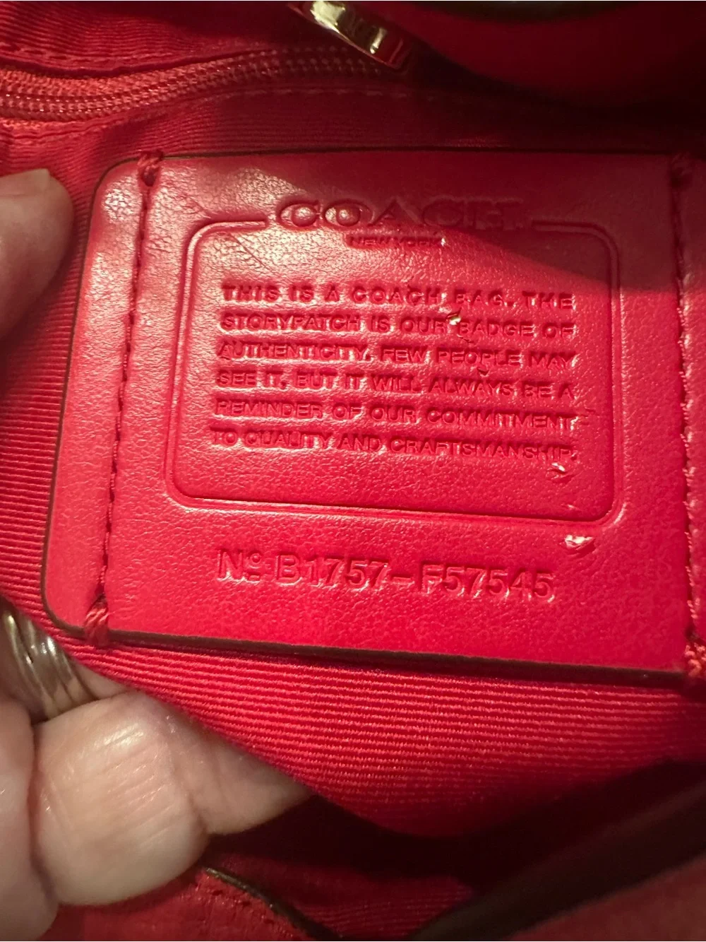 Coach #265 Lexy Red/RaspberryPebbled Leather Shoulder Bag